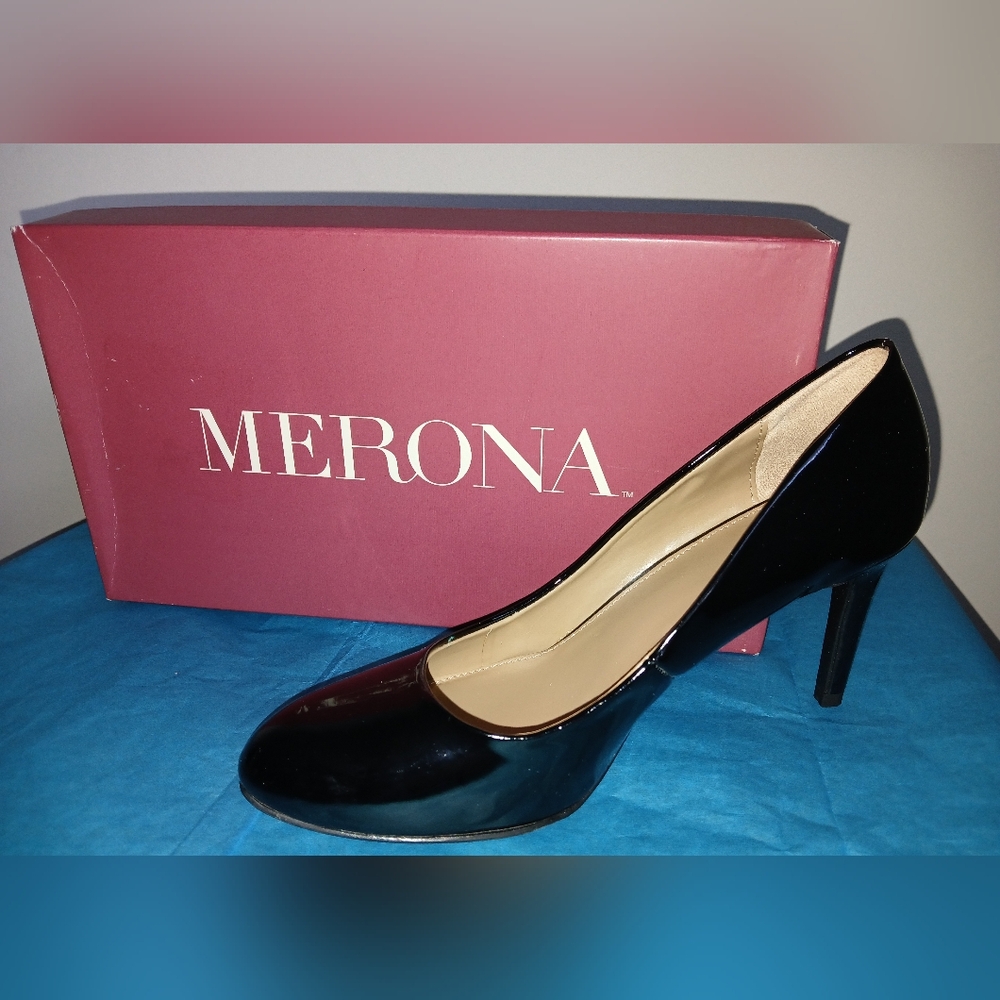Merona Black Pump 7.5 M New without tags